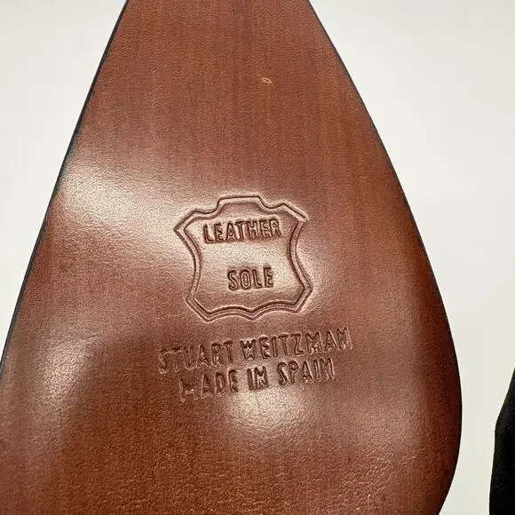 Vintage 90’s Stuart Weitzman D’Orsay Pump Heels 8 Black Sexy Classic - Picture 14 of 16